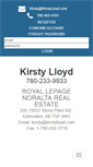 Mobile Screenshot of kirstylloyd.com